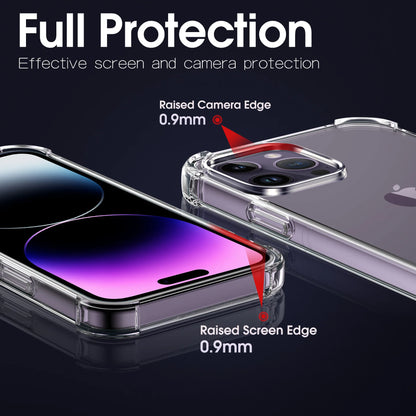 Clear Shockproof Phone Case For iPhone 15 14 13 12 11 Pro Max XR XS Max Lens Protection Case on iPhone 11 12 13 14 15 Back Cover