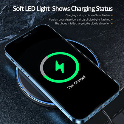 Essager 15W Fast Wireless Charger For iPhone 14 13 12 For Airpods Visible Qi Wireless Charging Pad For Samsung S22 S10 Xiaomi LG