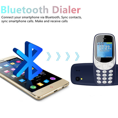 SERVO Q3308 PRO 3 SIM Card 3 Standby Mini Mobile Phone Bluetooth Dial Speed Dial Magic Voice FM Radio Call Recording Cellphone