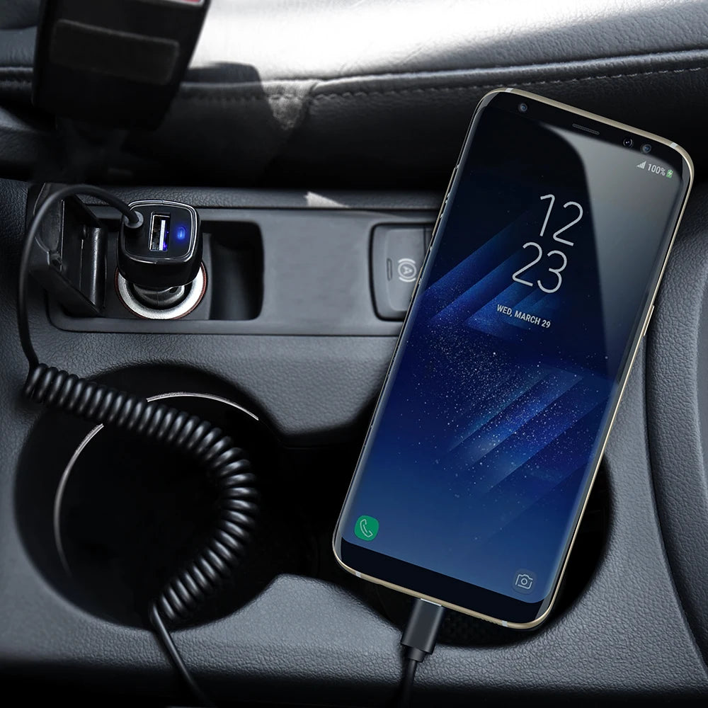 RAXFLY Type C Micro USB For iPhone Car Charger Fast Charging