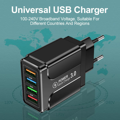 4 Ports USB Charger Quick Charge