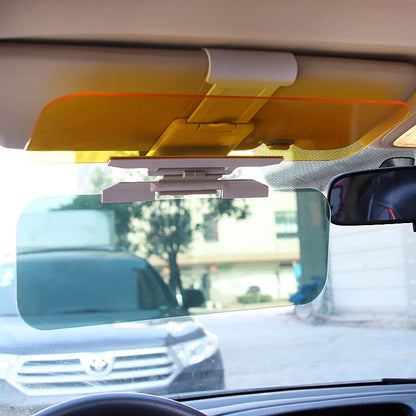 Car Sun Visor HD Anti-UV Day Night Anti-dazzle Goggles Clip-on Driving Vehicle Shield for View Visor Rotatable Driving Mirror