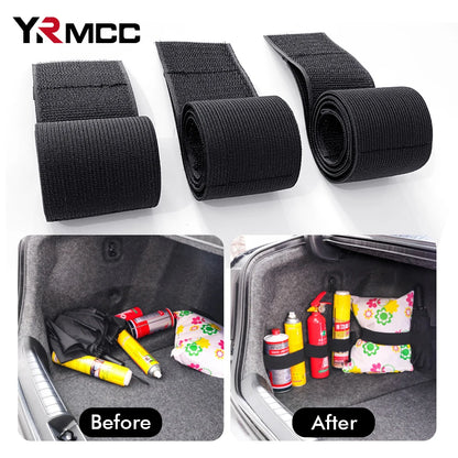 50cm Car Trunk Organizer Firm Magic Tape Cars Stowing Tidying Fixed Belt Auto Tool Storage Fixing Belt Fire Extinguisher Storage