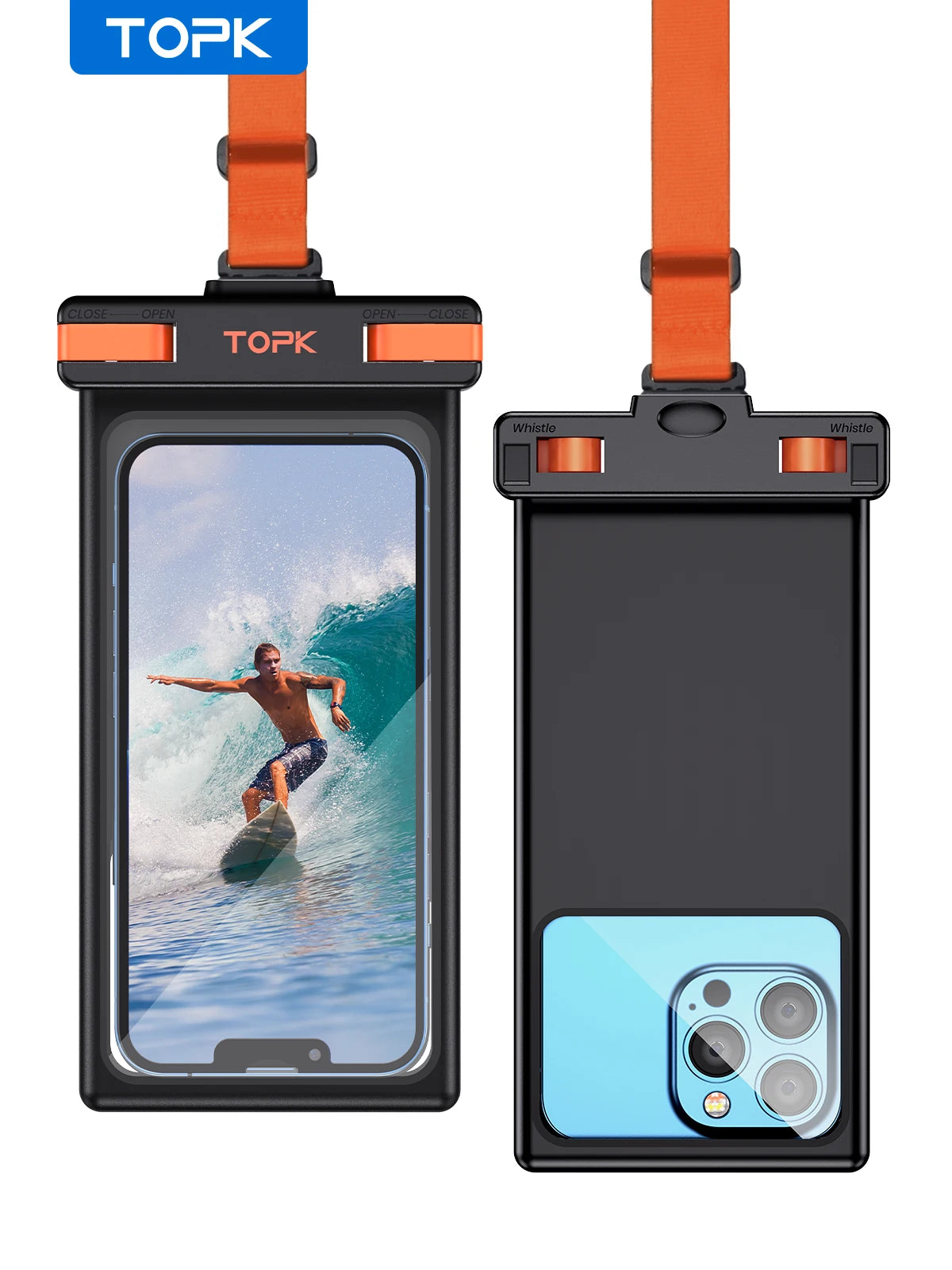 Waterproof Phone Pouch,[Underwater Screen Touchable] 
Waterproof Phone Case Compatible for Mobile Phone Up to 7.0 inch