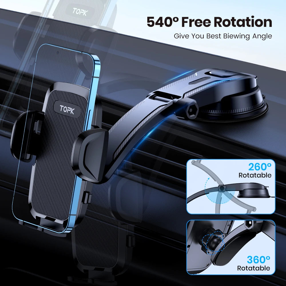 Car Phone Holder Stand Gravity Dashboard Phone Holder