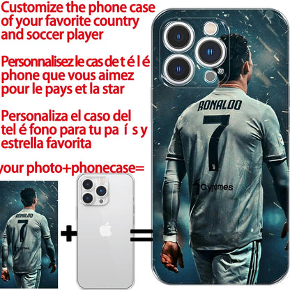 Custom Football Star Phone Case Kylian Mbappé Phonecase for IPhone 12 13 14Pro SE2 11 Pro XS MAX XR Iphone 15 Phonecase