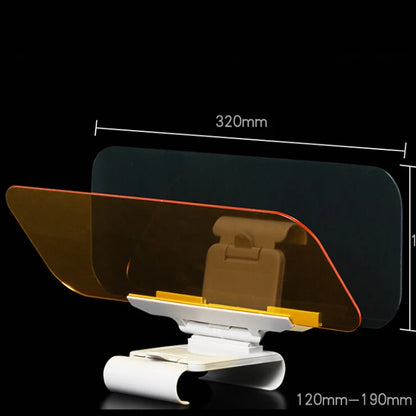 Car Sun Visor HD Anti-UV Day Night Anti-dazzle Goggles Clip-on Driving Vehicle Shield for View Visor Rotatable Driving Mirror