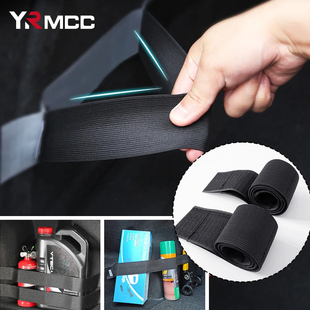 50cm Car Trunk Organizer Firm Magic Tape Cars Stowing Tidying Fixed Belt Auto Tool Storage Fixing Belt Fire Extinguisher Storage