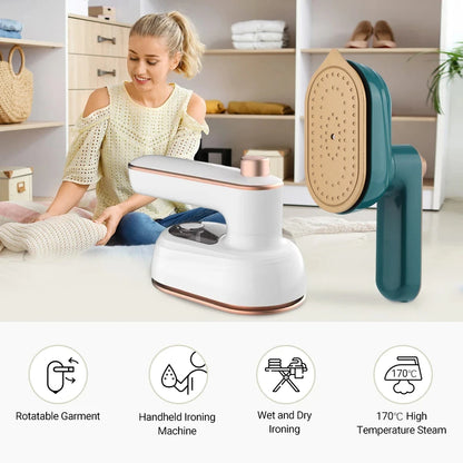 Portable Steam Iron Wet and Dry Ironing Machine Home Travel Clothes Ironing Machine Mini Electric Iron Household Appliances