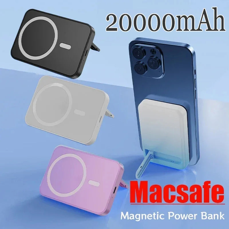 Magnetic Power Bank for IPhone 12 13 14 15 for Magsafe Powerbank Portable Wireless Charger Auxiliary External Spare Battery Pack