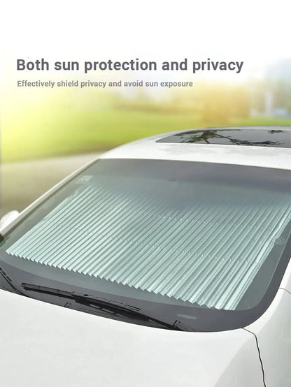 70cm/46cm Car Window Sunshade Curtain Sun-proof Heat Insulation Shields Retractable Window Sun Shades Universal Auto Sunshade