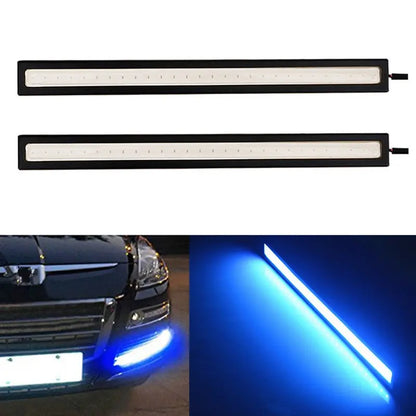 1PC Waterproof DC 12V 17cm Blue Super Bright LED Car COB Lights DRL Fog Driving Running Lamp Car COB LED Light