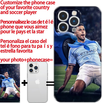 Custom Football Star Phone Case Kylian Mbappé Phonecase for IPhone 12 13 14Pro SE2 11 Pro XS MAX XR Iphone 15 Phonecase