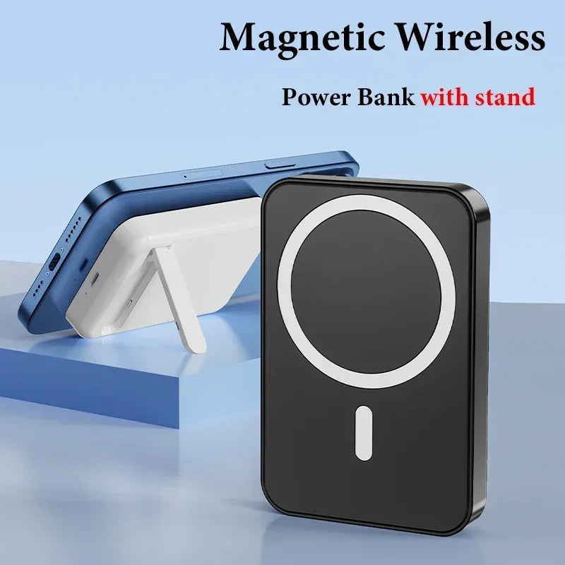 Magnetic Power Bank for IPhone 12 13 14 15 for Magsafe Powerbank Portable Wireless Charger Auxiliary External Spare Battery Pack