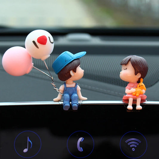 Car Accessories Cute Cartoon Couples