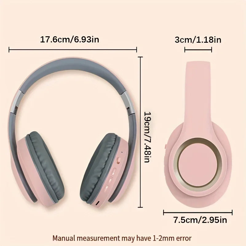 Headphones Bluetooth HIFI Wireless Stereo Over Ear Earphone Handsfree Headset Ear Buds Head Phone Headset For iPhone Xiaomi