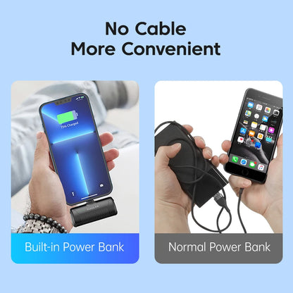 KUULAA Mini Power Bank 4500mAh - Portable Charger for iPhone 15/14/13/12 Pro Max & Samsung/Xiaomi - External Battery PowerBank