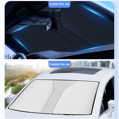 BLALION Car Windshield Sun Shade Blocks UV Ray Reflector Auto Window Sun Shade Visor Shield Cover Protector Foldable Parasol