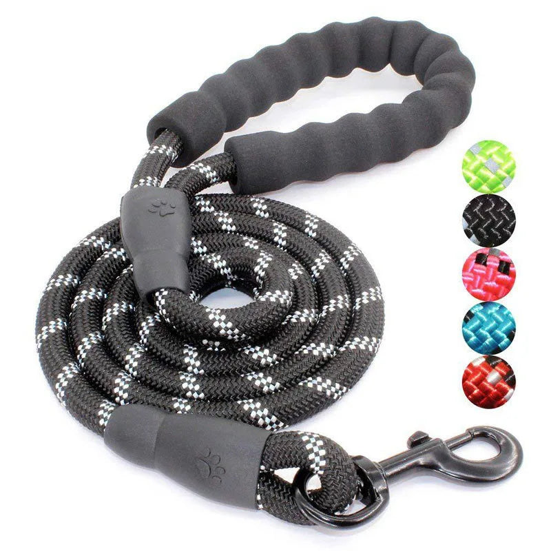 1.5m Pet Leash with Reflective & Comfortable Padded Handle for Small, Medium and Large Dogs