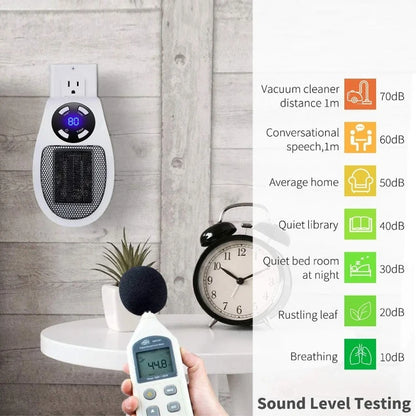 Portable heater Electric heater Plug-in room heater Home appliance heating furnace Mini radiator Remote heating 500W