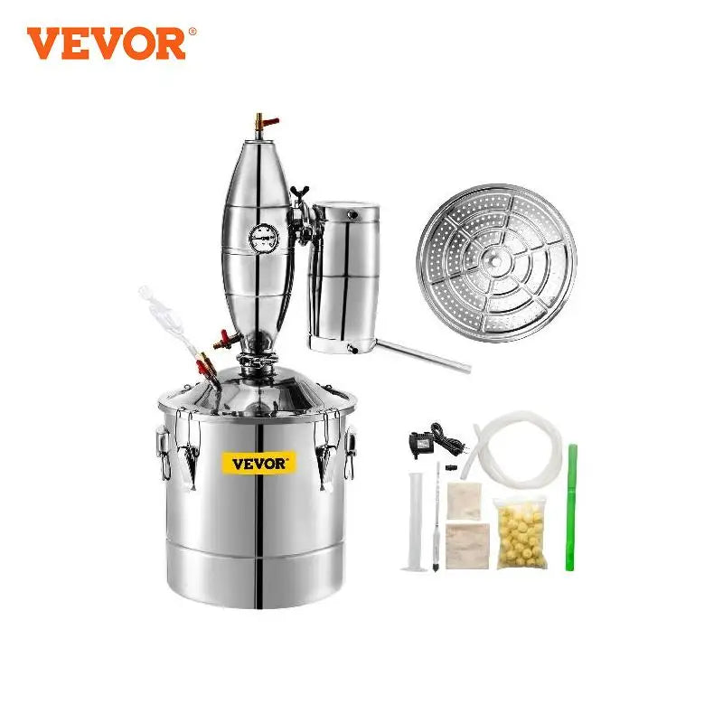 VEVOR 20L 30L 50L 70L Alcohol Distiller Machine Beer Brewing Equipment DIY Wine Moonshine Apparatus Dispenser Kit Home Appliance