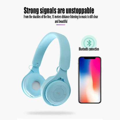 Y08 Earphones Wireless Bluetooth Noise Reduction Head mounted Bluetooth Earphones With Microphone For Phone Airbuds Kids Gifts