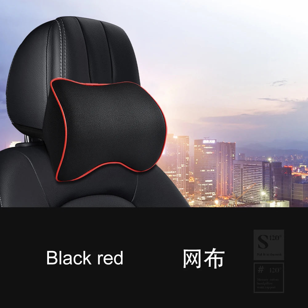 Car Headrest Neck Pillow Auto Car Neck Cushion Memory Foam Breathable Head Support Neck Rest Protector Automobiles Interior