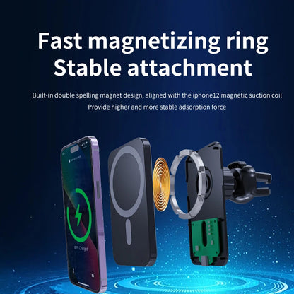 30W Magnetic Wireless Car Charger MacSafe for iPhone 15 14 13 12 Pro Max Xiaomi Samsung Magnet Air Vent Mount Phone Holder Stand