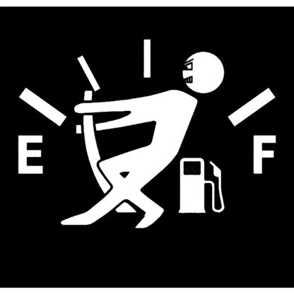 Creative Funny Car Pull Fuel Tank Pointer Reflective Vinyl Sticker Decal Car Styling Sticker Decal Auto Exterior Decoration